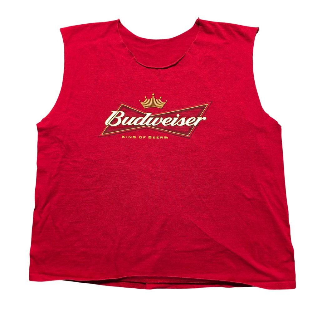 Gorpcore Vintage Style Muscle Tee Mens XL Red Dale Earnhardt Jr 2007 NASCAR